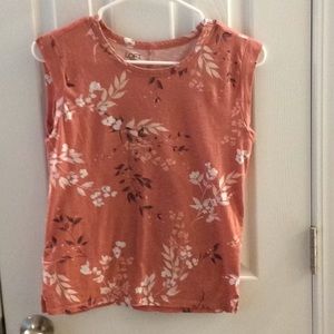 Loft Outlet XXSP floral sleeveless shirt petite